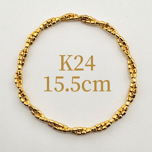 K24純金 ストレッチバングル 15.5cm